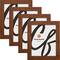 4 Pack: Craig Frames Bauhaus 125 Dark Walnut Picture Frame